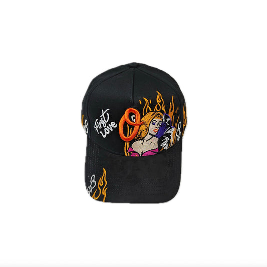 Dandy Hats First Love Ft Oscar Ortiz Black Adjustable Solid-color Baseball Cap