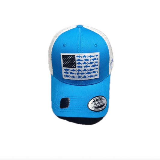 Woven label mesh cap