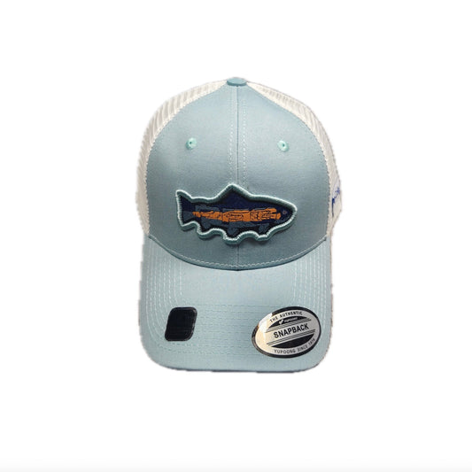 Woven label mesh cap